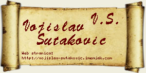 Vojislav Šutaković vizit kartica